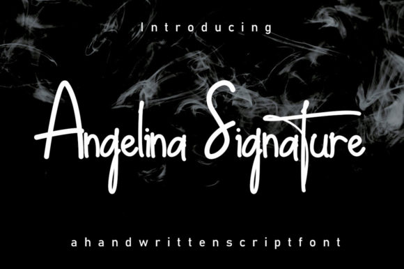 Angelina Signature: The Script Font Your Designs Need