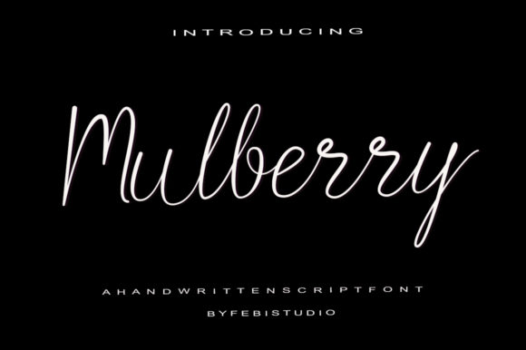 Mulberry Font: A Script Typeface Worth Knowing