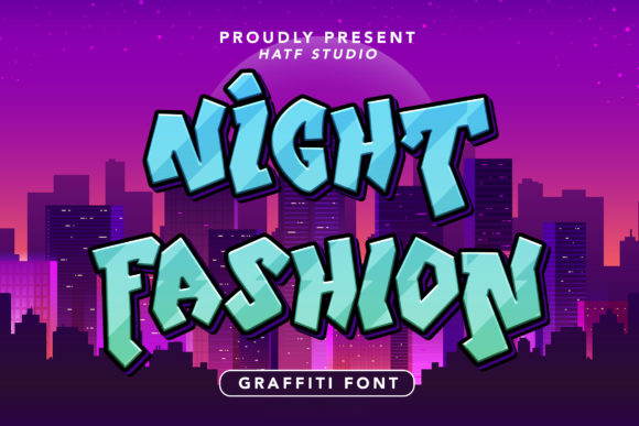 Night Fashion Font – Bold Street-Inspired Typography for Creative Projects