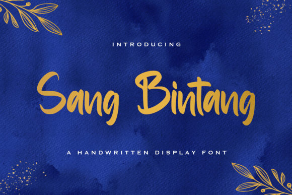 Sang Bintang β The Handwritten Font That Brings Designs to Life